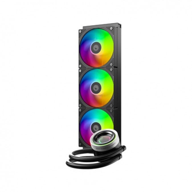 ID-Cooling CPU Water Cooler - FX360 INF (27.2ddB; max. 98,54 m3/h; 3x12cm, A-RGB, fekete) PC