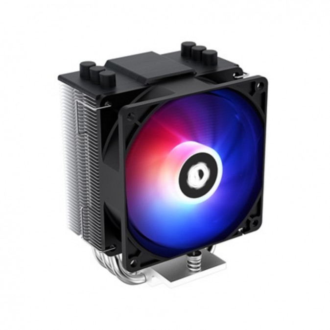 ID-Cooling CPU Cooler - SE-903-XT (25,8dB; max. 77,81 m3/h, 4pin csatlakozó, 3 db heatpipe, 9cm, PWM,  LED) PC