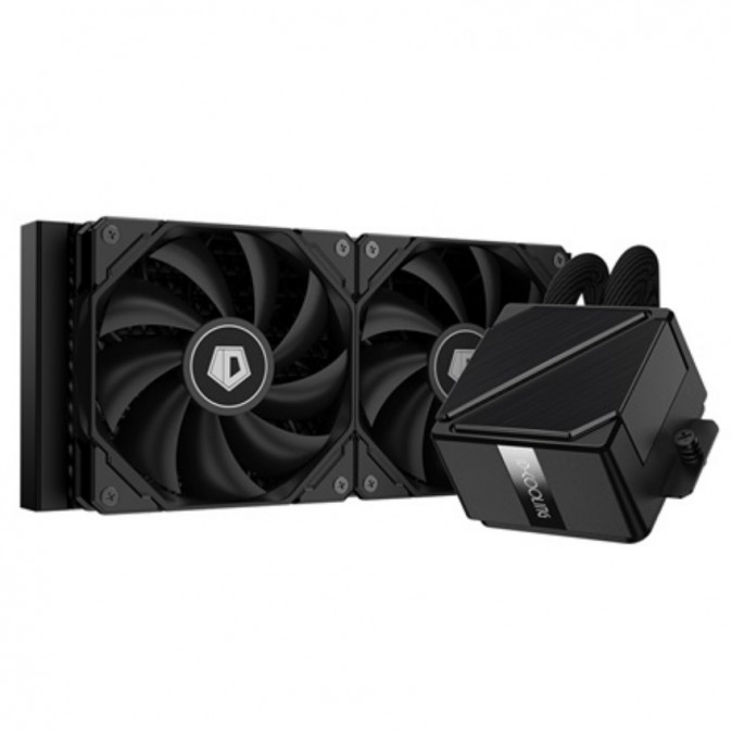 ID-Cooling CPU Water Cooler - DASHFLOW 240 BASIC BLACK (15.2~35.2dB; max. 140,16 m3/h; 2x12cm, fekete) PC