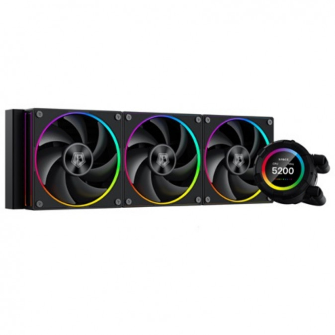 ID-Cooling CPU Water Cooler - Space SL360 (25dB; max. 132,52 m3/h; 3x12cm, A-RGB LED, fekete) PC