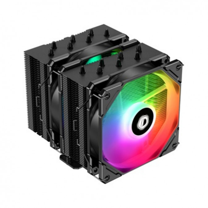 ID-Cooling CPU Cooler - SE-207-XT ARGB (30.5 dB; max 115,87 m3/h; 4Pin csatlakozó, 7 db heatpipe, 2x12cm, PWM) PC