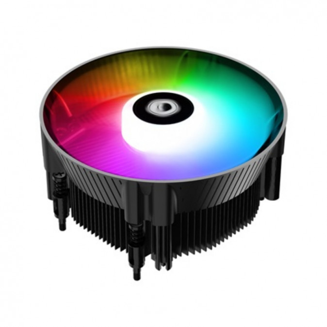 ID-Cooling CPU Cooler - DK-07A RAINBOW (25,6dB; max. 104,48 m3/h; 3pin csatlakozó, 12cm, LED) PC
