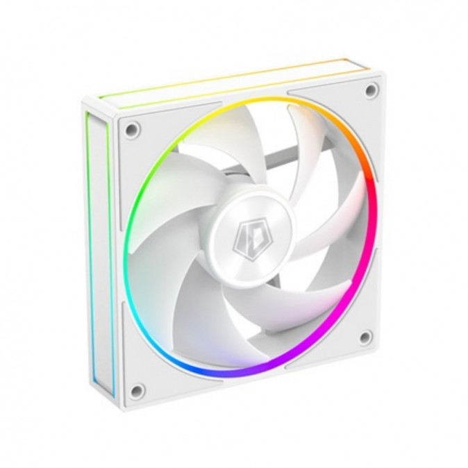 ID-Cooling Cooler 12cm - AF-127-ARGB-W (29,9dB, max. 132,52 m3/h, 4pin, PWM, 12cm, ARGB LED, fehér) PC