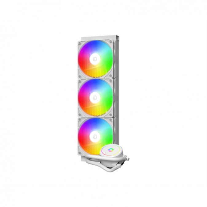 ID-Cooling CPU Water Cooler - FX360 ARGB WHITE (35,2dB; max. 129,39 m3/h; 3x12cm, A-RGB LED, fehér) PC