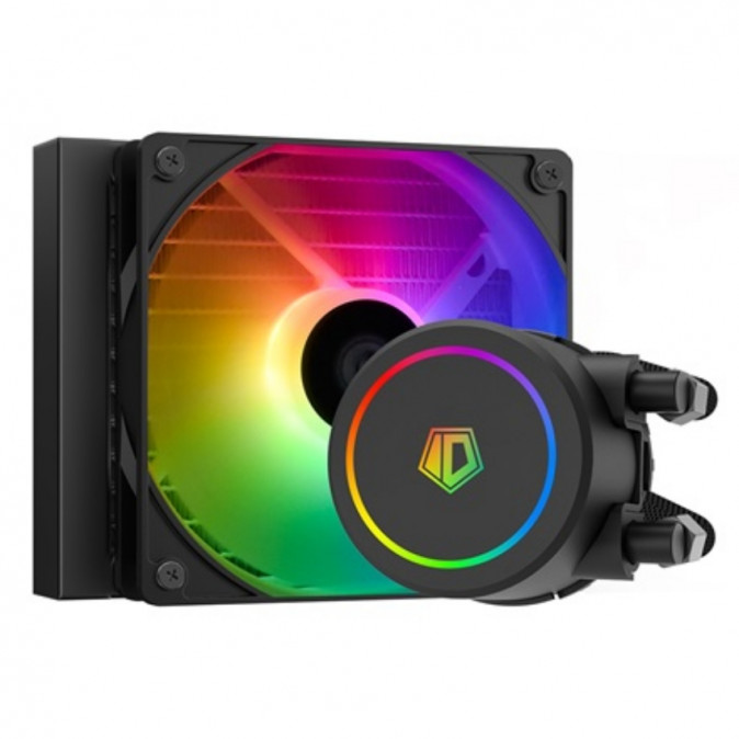 ID-Cooling CPU Water Cooler - FX120 ARGB (35,2dB; max. 129,39 m3/h; 12cm, A-RGB LED, fekete) PC