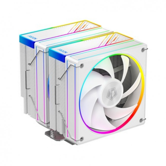 ID-Cooling CPU Cooler - FROZN A620 ARGB WHITE (29,9dB; max 132,52 m3/h; 4Pin csatlakozó, 6 db heatpipe, 2x12cm, PWM) PC