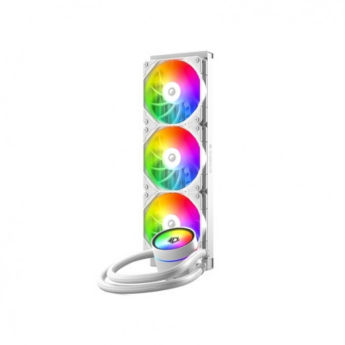 ID-Cooling CPU Water Cooler - ZOOMFLOW 360 XT V2 WHITE (25dB; max. 115,87 m3/h; 3x12cm, A-RGB LED, fehér) PC