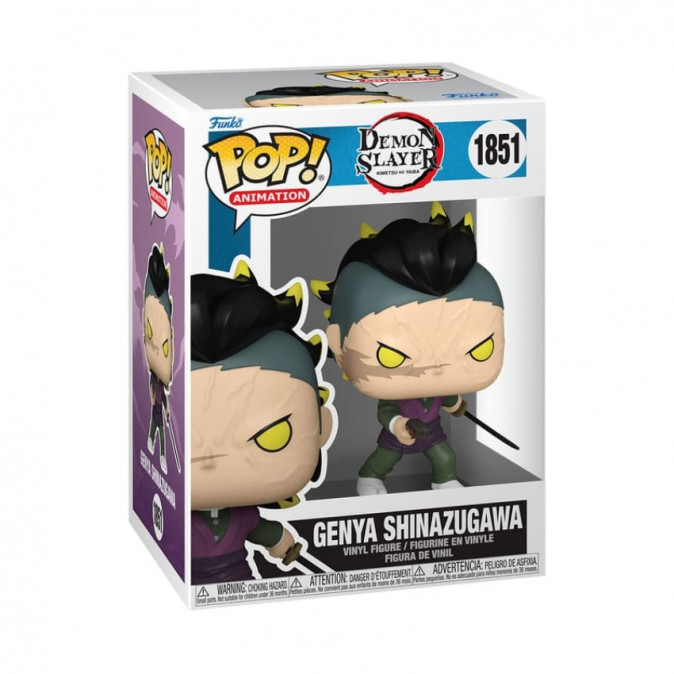 Funko Pop! Animation: Demon Slayer- Genya 0% Shinazugawa (Demon Form) #1851 Vinyl Figura Ajándéktárgyak