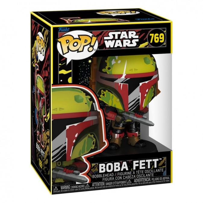 Funko Pop! Disney Star Wars: Clone Wars - Boba Fett (Retro) #769 Bobble-Head Vinyl Figura Ajándéktárgyak
