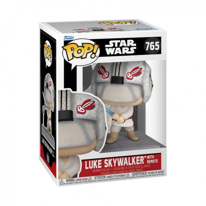 Funko Pop! Disney: Star Wars - Luke Skywalker with 0% Remote #765 Bobble-Head Vinyl Figura Ajándéktárgyak