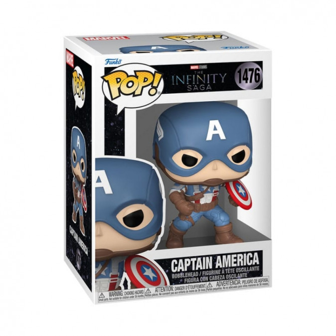 Funko Pop! Marvel: The Infinity Saga - Captain America (The First Avenger) #1476 Bobble-Head Vinyl Figura Ajándéktárgyak