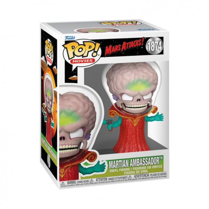 Funko Pop! Movies: Mars Attacks - Martian Ambassador #1874 Vinyl Figura Ajándéktárgyak