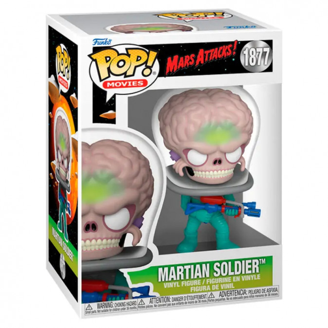 Funko Pop! Movies: Mars Attacks - Martian Soldier #1877 Vinyl Figura Ajándéktárgyak