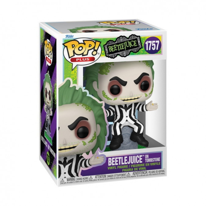 Funko Pop! Plus: Beetlejuice - Beetlejuice on Tombstone #1757 Vinyl Figura Ajándéktárgyak