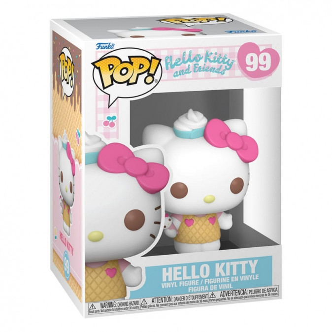 Funko Pop! Sanrio: Hello Kitty and Friends - Hello Kitty (Ice Cream) #99 Vinyl Figura Ajándéktárgyak
