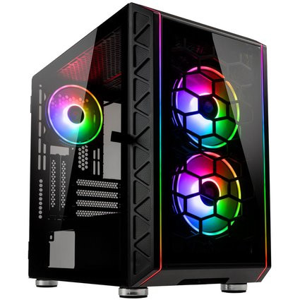 Számítógépház Kolink Citadel Glass SE ARGB mATX Edzett üveg Fekete PC