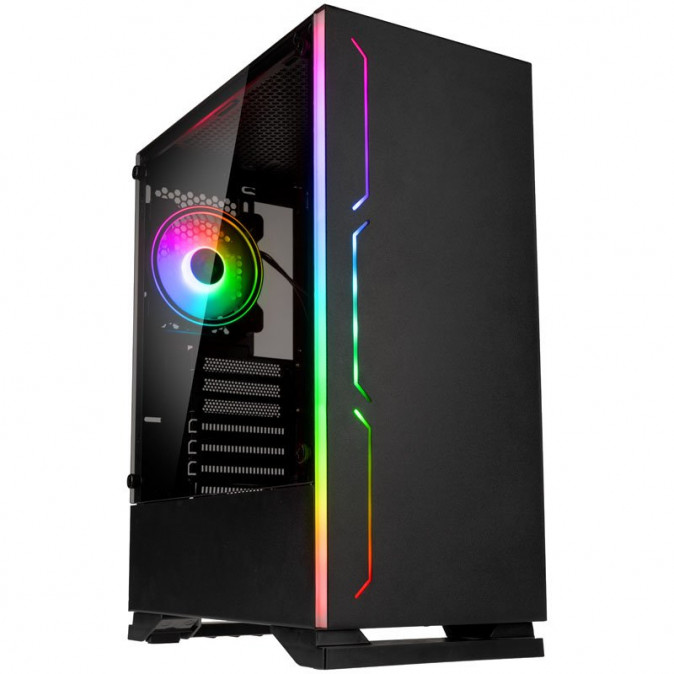 Számítógépház Kolink Inspire K11 ARGB ATX Edzett üveg Fekete PC