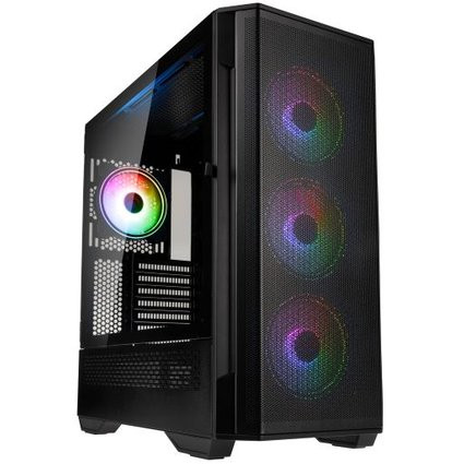 Számítógépház Kolink Observatory Y Mesh ARGB ATX Edzett üveg Fekete PC