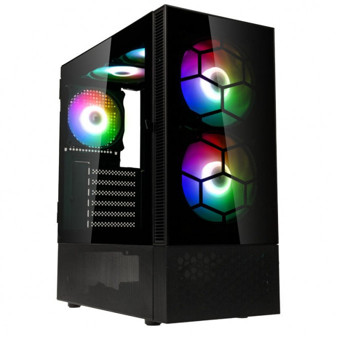 Számítógépház Kolink Observatory MX ARGB ATX Edzett üveg Fekete PC