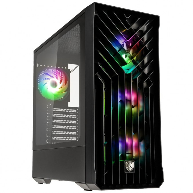 Számítógépház Kolink Unity Cascade ARGB Midi-Tower, fekete PC