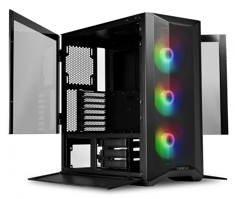 Számítógépház Lian Li LANCOOL II Mesh C RGB ATX Fekete Edzett üveg PC