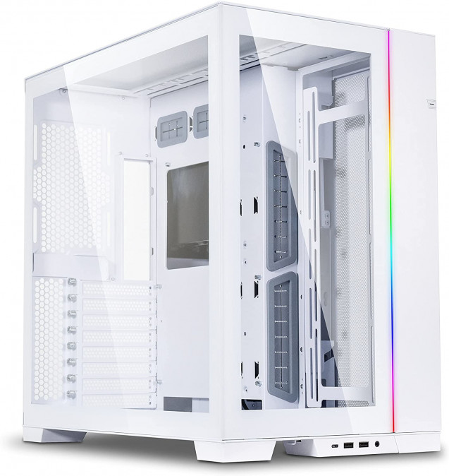 Számítógépház Lian Li O11 Dynamic Evo  ATX Fehér Edzett üveg PC
