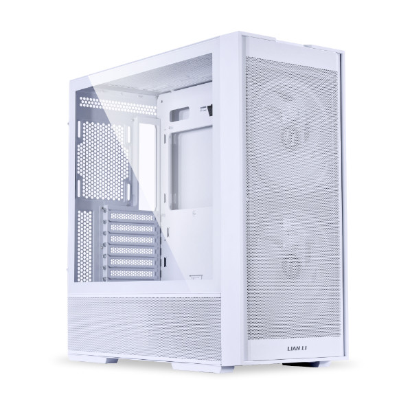 Számítógépház Lian Li LANCOOL 206 ATX, Edzett üveg, Fehér PC
