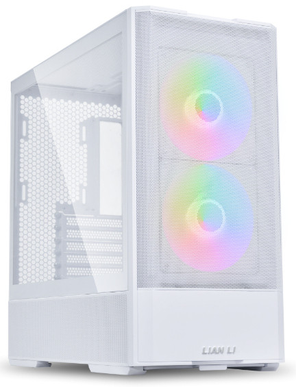 Számítógépház Lian Li LANCOOL 207 ATX, Edzett üveg, Fehér PC