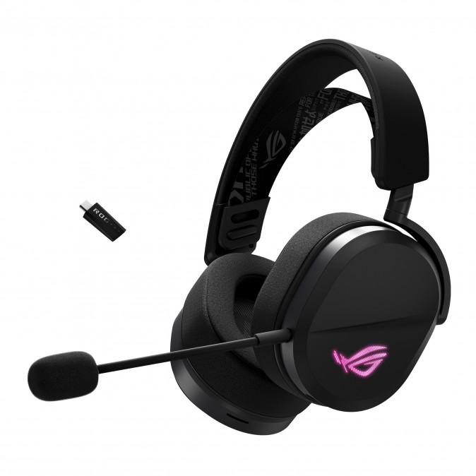 ASUS ROG Pelta vezeték nélküli fejhallgató mikrofonnal - Fekete (90YH0410-BHUA00) PC