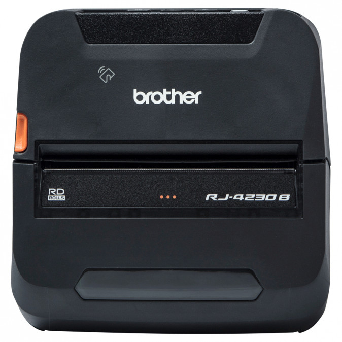 BROTHER Mobil nyomtató RJ-4230BZ1, mono, 203 dpi, direkt thermal, 127 mm/mp, Bluetooth/USB PC