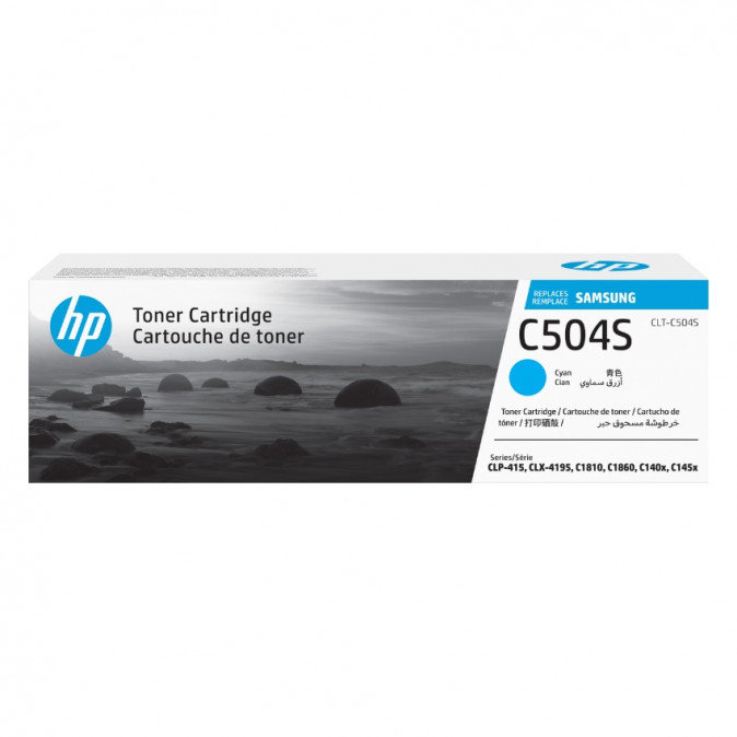 SAMSUNG CLT-C504S; Cián toner CLP-415N/CLX-4195FN típusú színes lézernyomtatóhoz és MFP-hez (1800 lap) PC