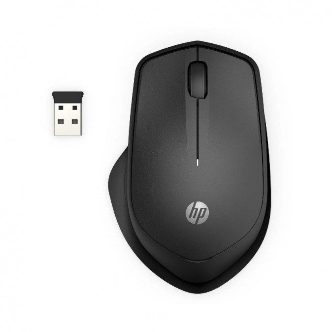 HP Silent 280 vezeték nélküli egér - Fekete (19U64AA#ABB) PC