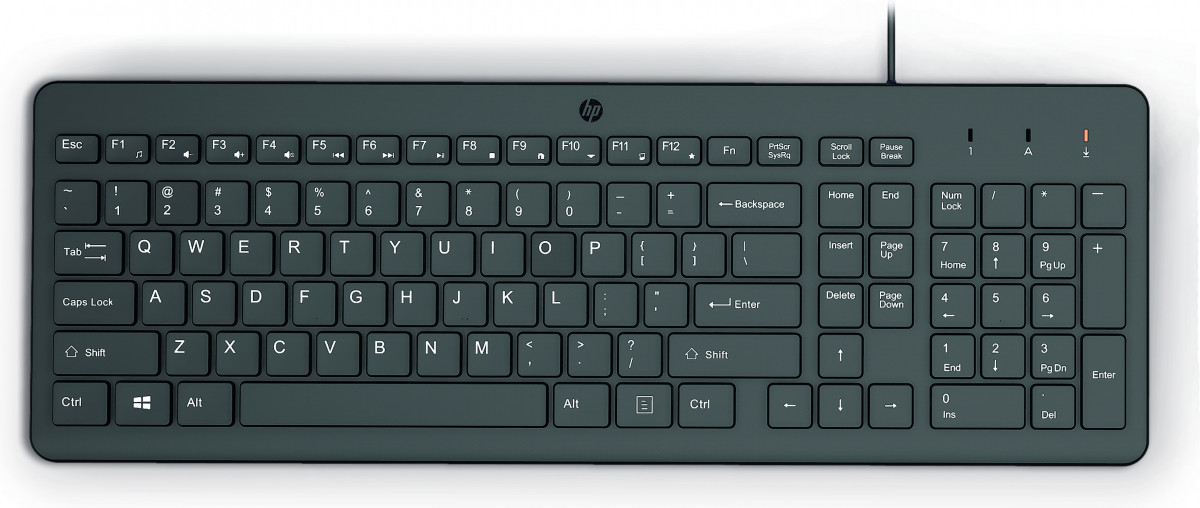 HP 150 vezetékes billentyűzet - Fekete (664R5AA#AKC) PC