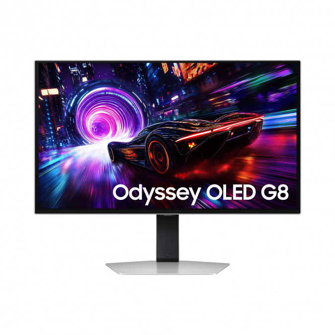 SAMSUNG Gaming 240Hz OLED monitor 27" G8, 3840x2160, 16:9, 250cd/m2, 0.03ms, HDMI/DisplayPort/USB,Pivot PC