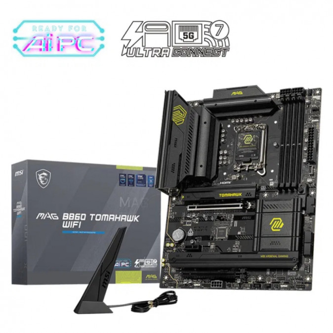 MSI MAG B860 TOMAHAWK WIFI (LGA1851) Alaplap (7E39-001R) PC