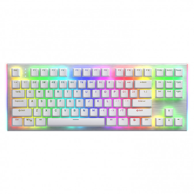 HATOR Gravity X TKL Orange switch billentyűzet - US ANSI kiosztás - Fehér (HTK551) PC