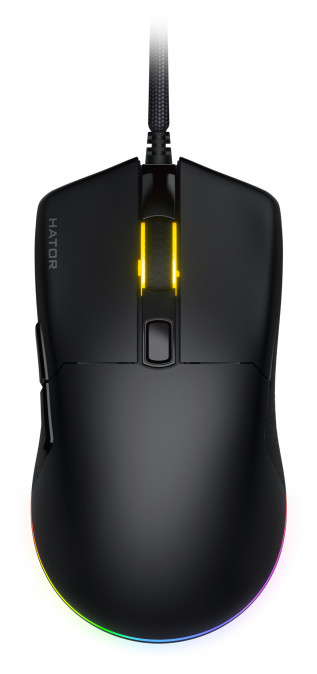 HATOR Pulsar 3 12000 DPI gamer egér - Fekete (HTM610) PC
