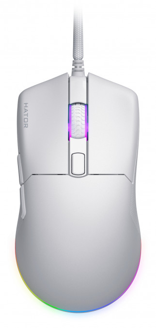 HATOR Pulsar 3 12000 DPI gamer egér - Fehér (HTM611) PC