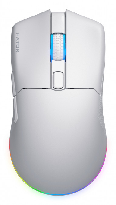 HATOR Pulsar 3 vezeték nélküli 12000 DPI gamer egér - Fehér (HTM631) PC