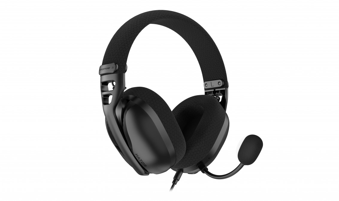 HATOR Hyperpunk 3 Hi-Res vezetékes gamer fejhallgató - Fekete (ESH01) PC