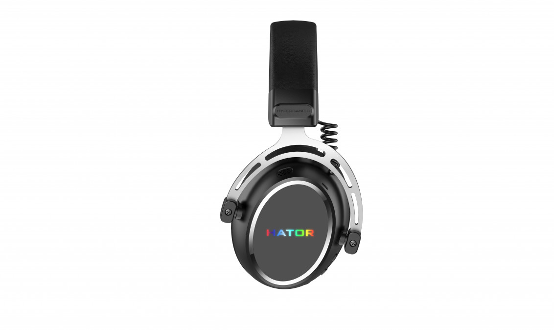 HATOR Hypergang 3 Hi-Res LDAC Hybrid ANC vezeték nélküli gamer fejhallgató - Fekete (ESH55) PC