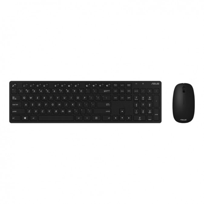 Asus Billentyuzet/Egér Kit - W5000 (Vezeték nélküli, Slim, USB) - Fekete PC
