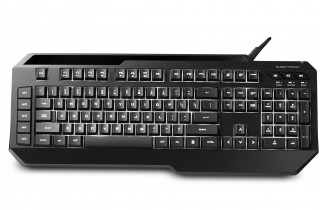 Cooler Master CM Storm Suppressor fehér LED világítással fekete HUN gamer billentyűzet PC