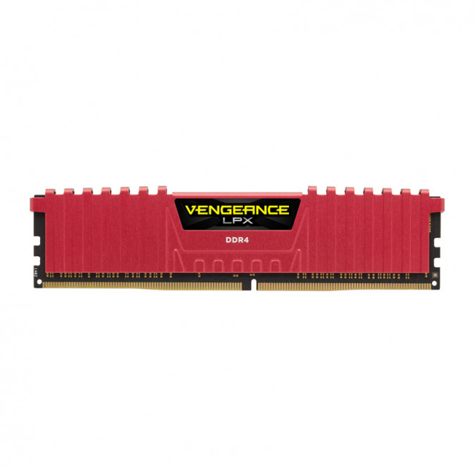 Corsair DDR4 2666 8GB Vengeance LPX CL16 Piros (CMK8GX4M1A2666C16R) PC