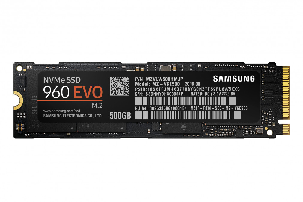 Samsung 960 Evo 500GB NVMe [M.2/2280] MZ-V6E500BW PC