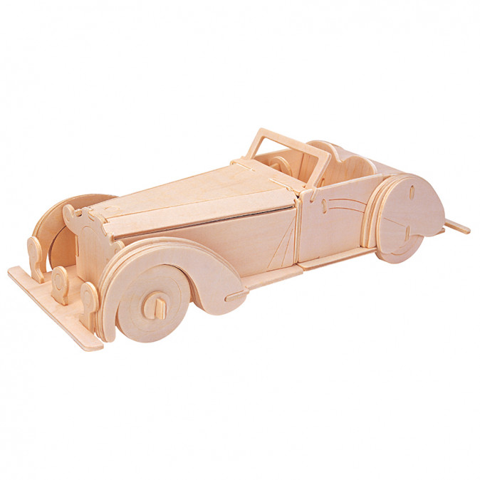 Gepetto's Workshop - Nyitott tetejű oldtimer - 3D fapuzzle Játék