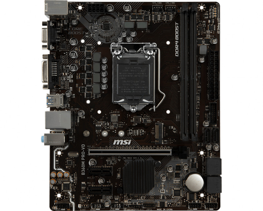 MSI B360M PRO-VD Intel B360 LGA1151 mATX alaplap PC