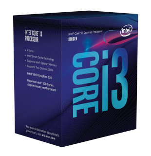 Intel Core i3 3,70GHz LGA1151 8MB (i3-8300) box processzor PC