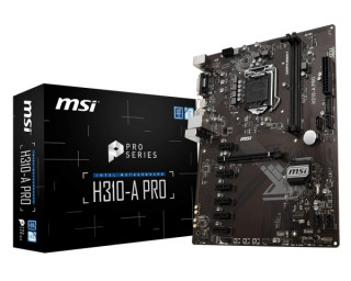 MSI H310-A PRO Intel H310 LGA1151 ATX alaplap PC