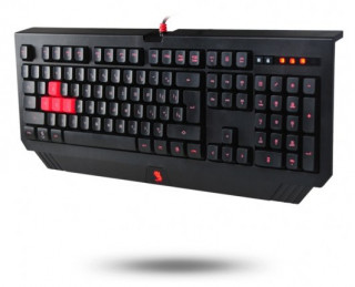 A4-Tech B120 Bloody USB LED fekete-piros HUN gamer billentyűzet PC